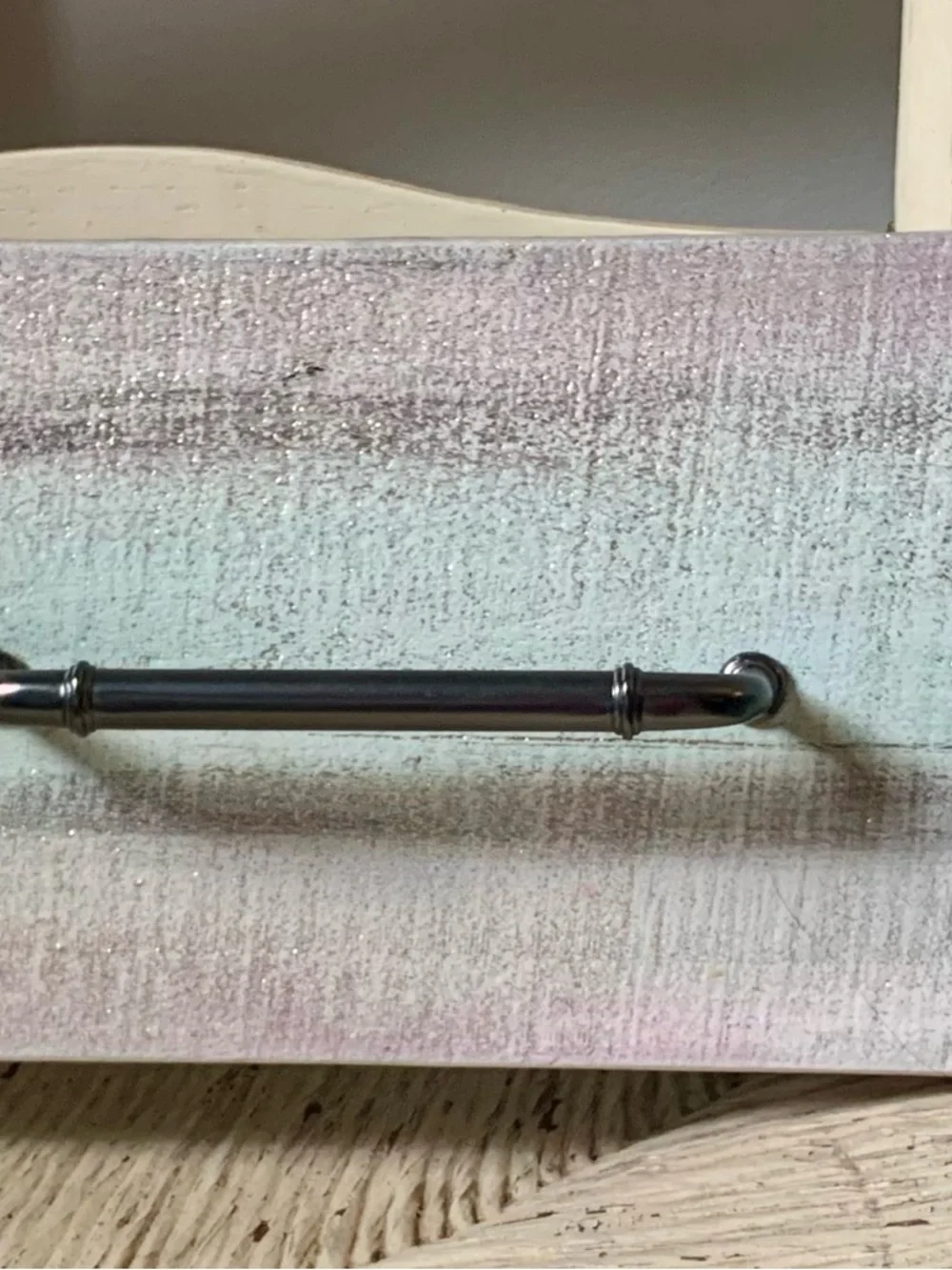 Turquoise Floral Metal Wall Hook Jewelry Hanger- Home Wall Decor